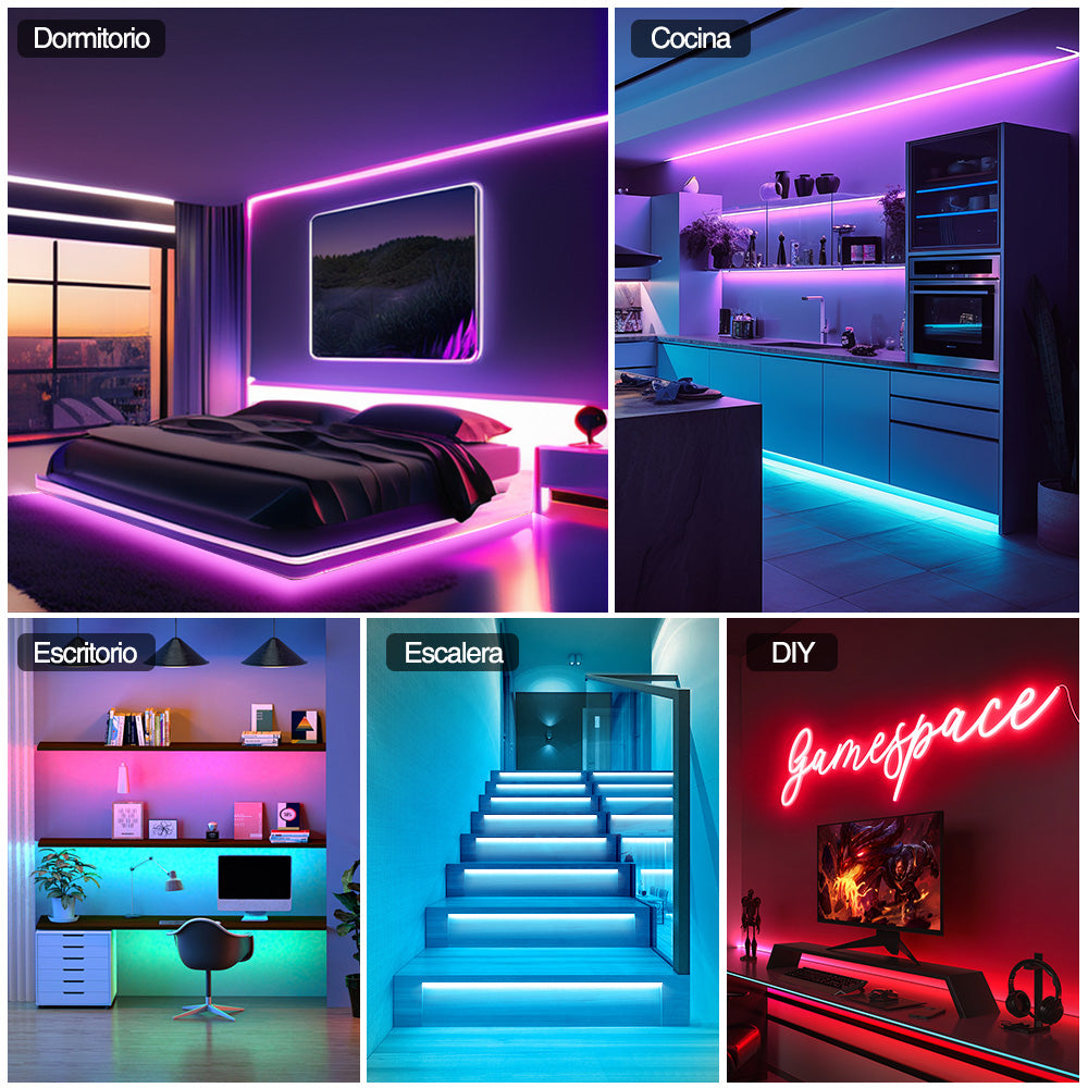 GENGXIN® Tira de LED Flex RGB 12V COB/576P - 5M