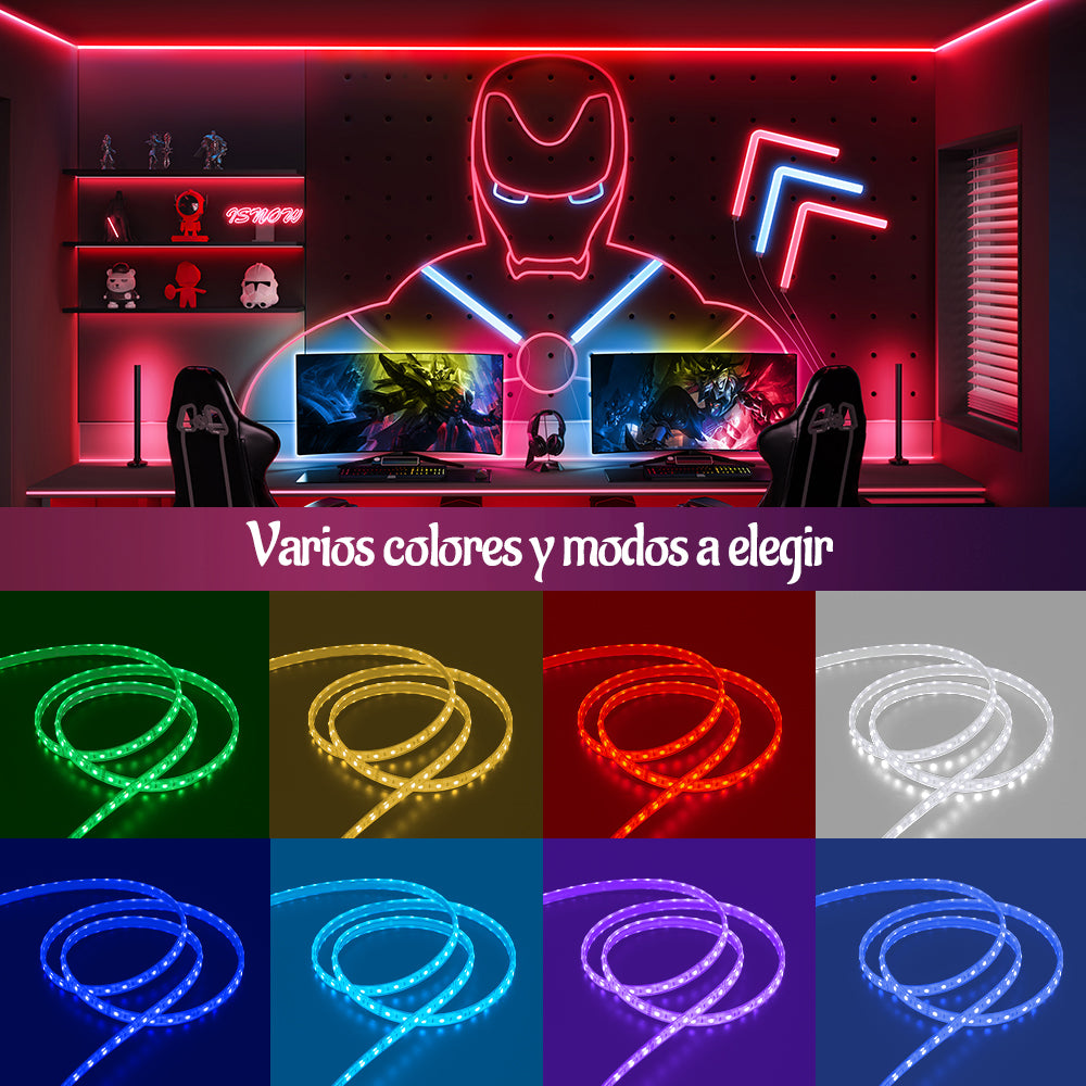 GENGXIN® Tira de LED Flex Sumergible 24V RGB 5050/60P IP68 10Mts (Nota: No incluye controlador)