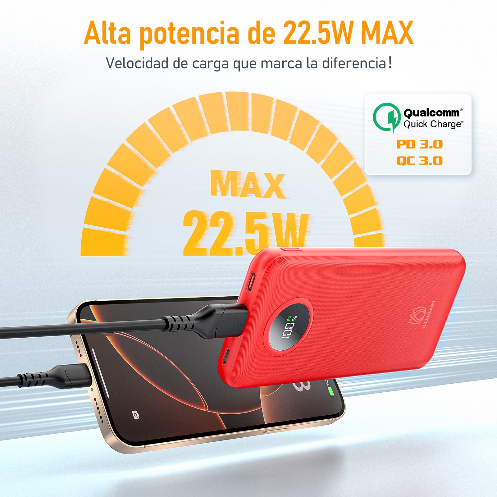 GENGXIN® Powerbank-GX-PD10B - (Sólo para exhibición)