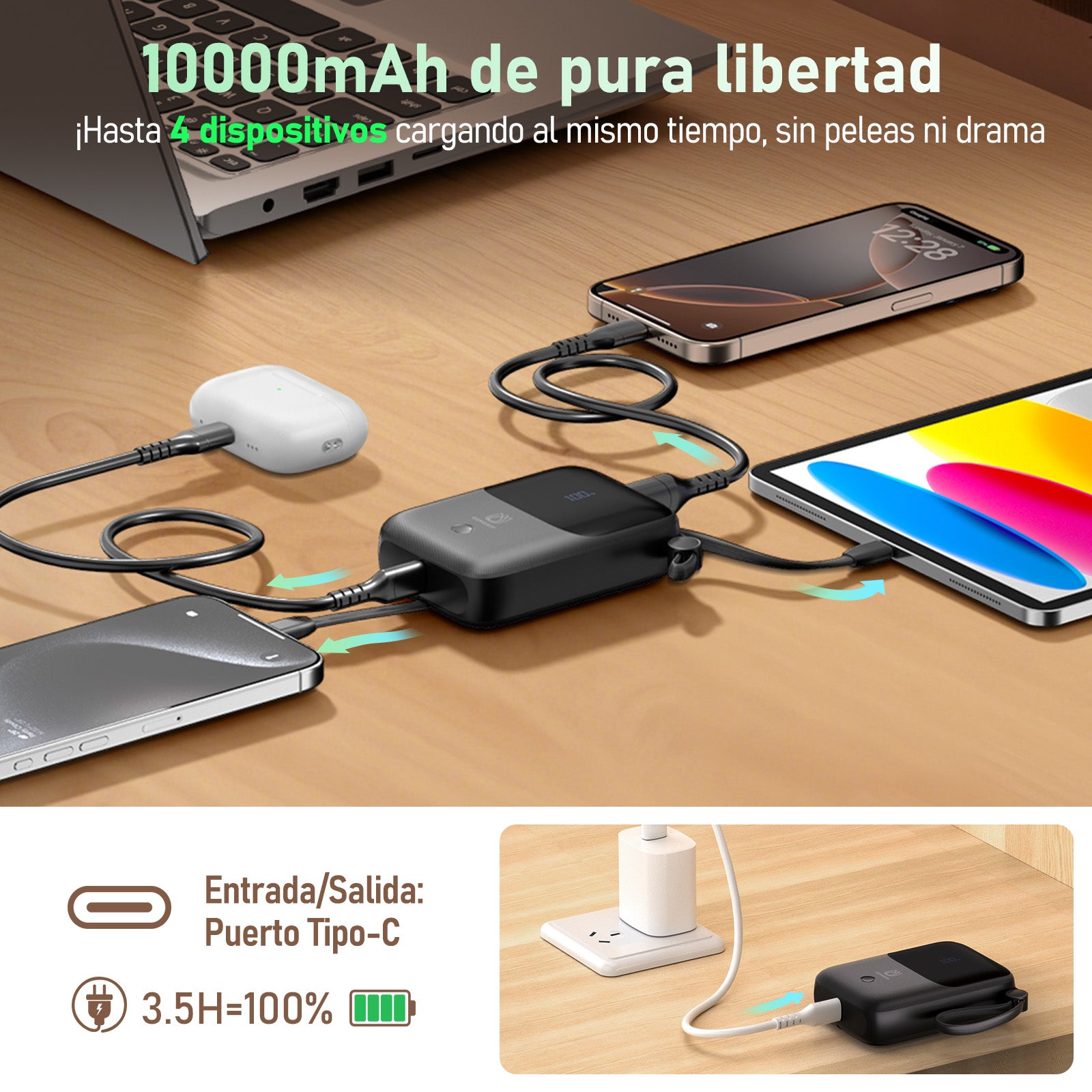 GENGXIN® Powerbank-GX-PD10J - (Sólo para exhibición)