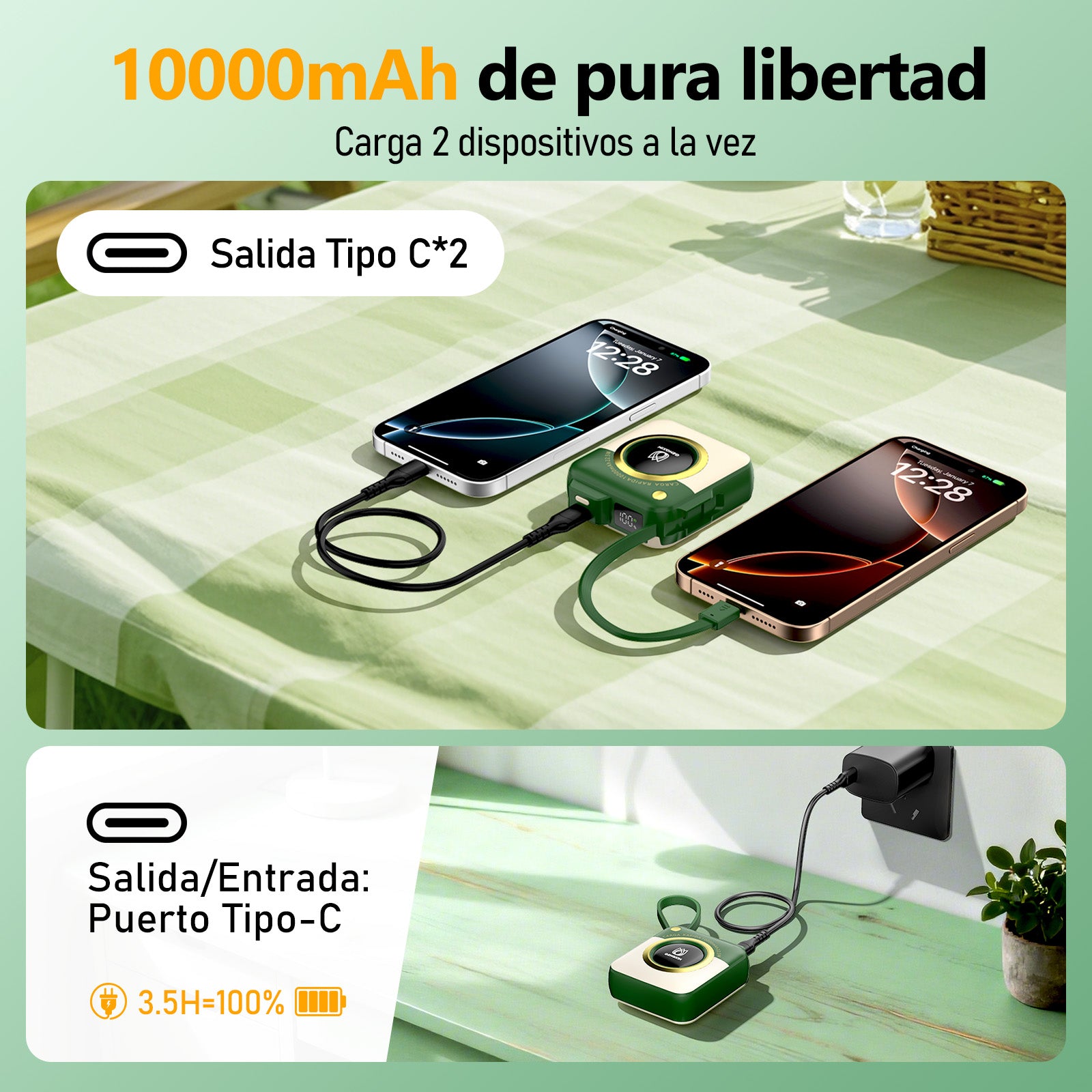 GENGXIN® Powerbank-GX-PD10G - (Sólo para exhibición)