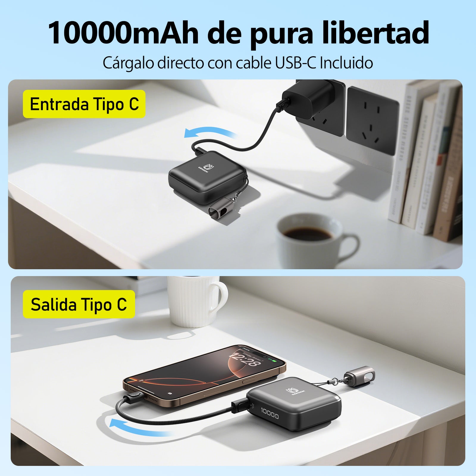 GENGXIN® Powerbank-GX-PD10F - (Sólo para exhibición)