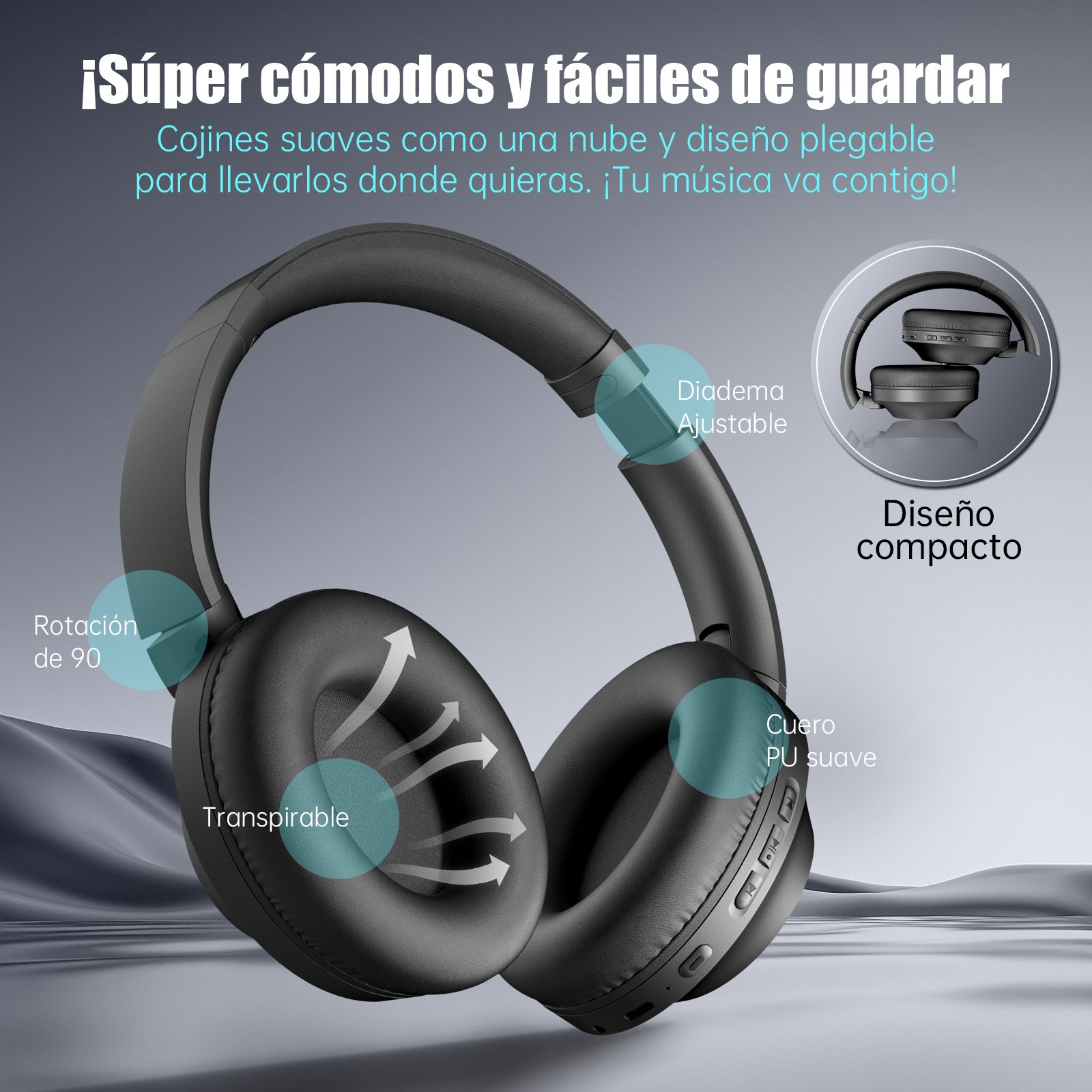 GENGXIN® Audifonos Inalambricos GX-H02 - (Sólo para exhibición)