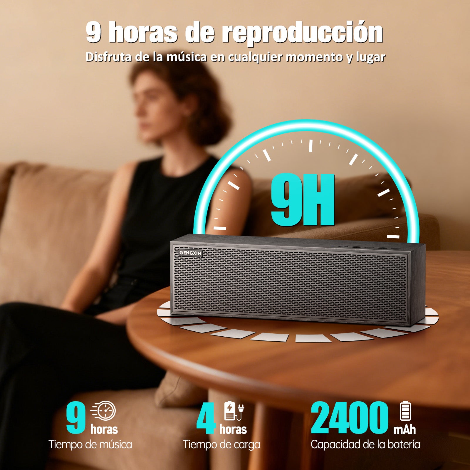 GENGXIN® Bocina Inalambrica GX-B08 - (Sólo para exhibición)