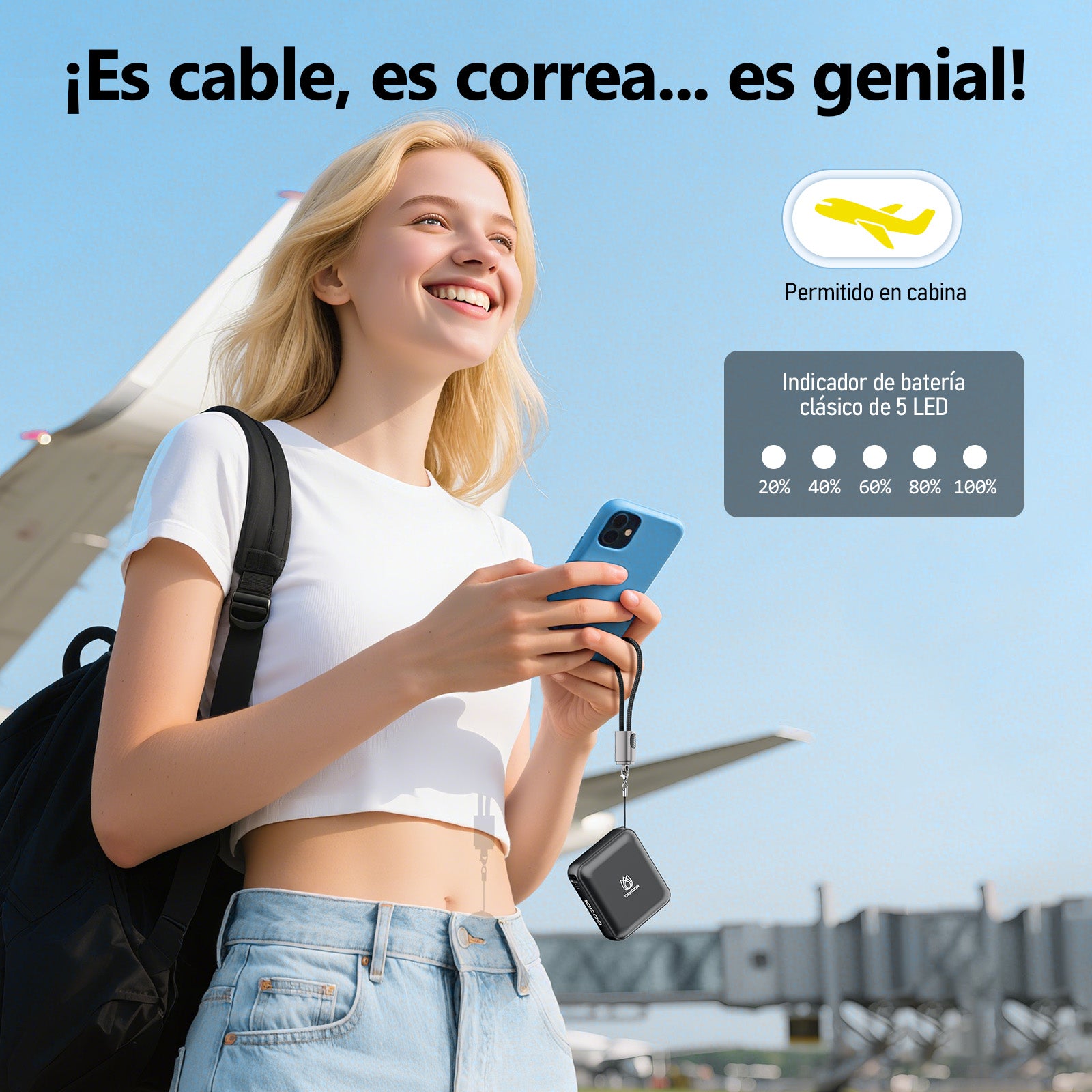 GENGXIN® Powerbank-GX-PD10F - (Sólo para exhibición)