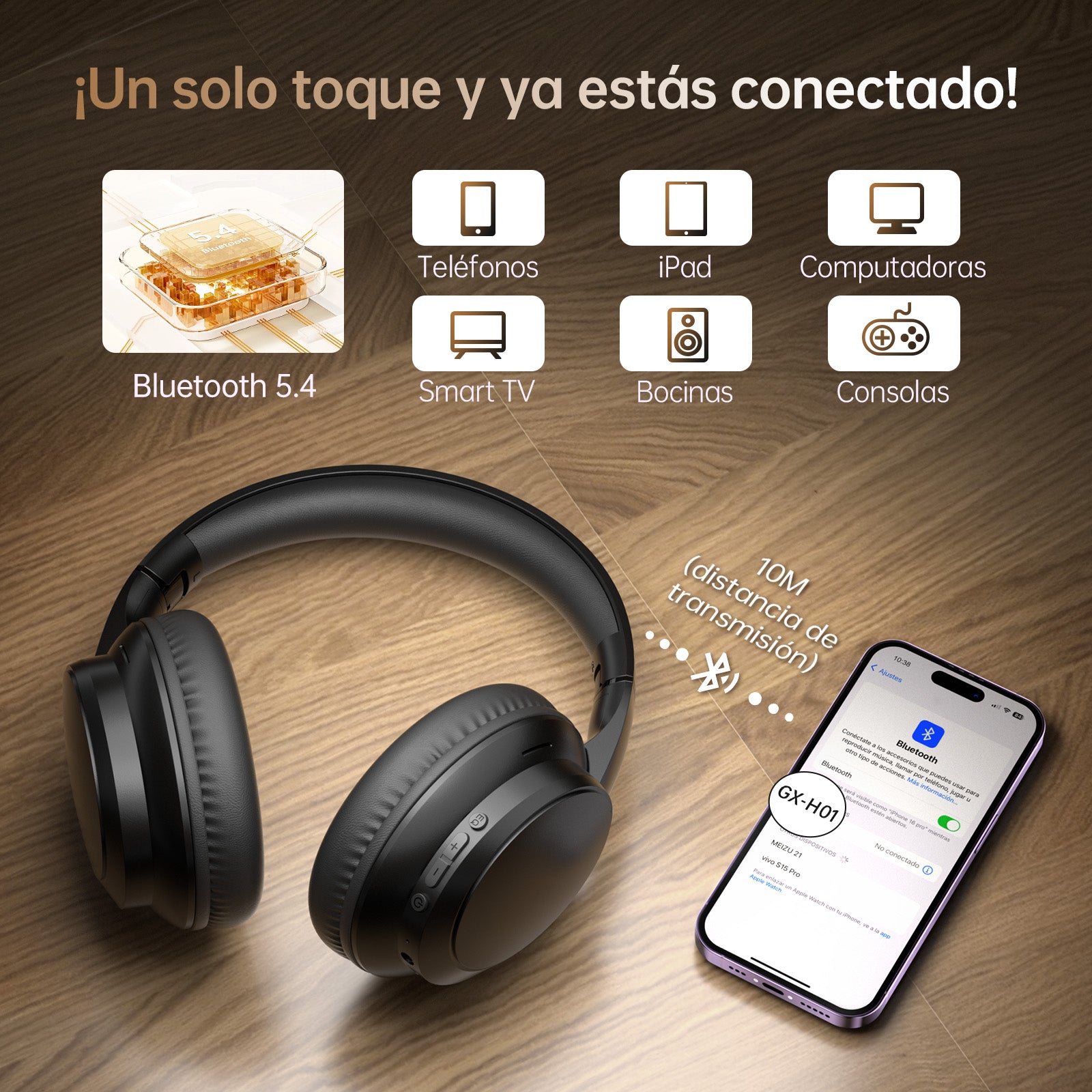 GENGXIN® Audifonos Inalambricos GX-H01 - (Sólo para exhibición)