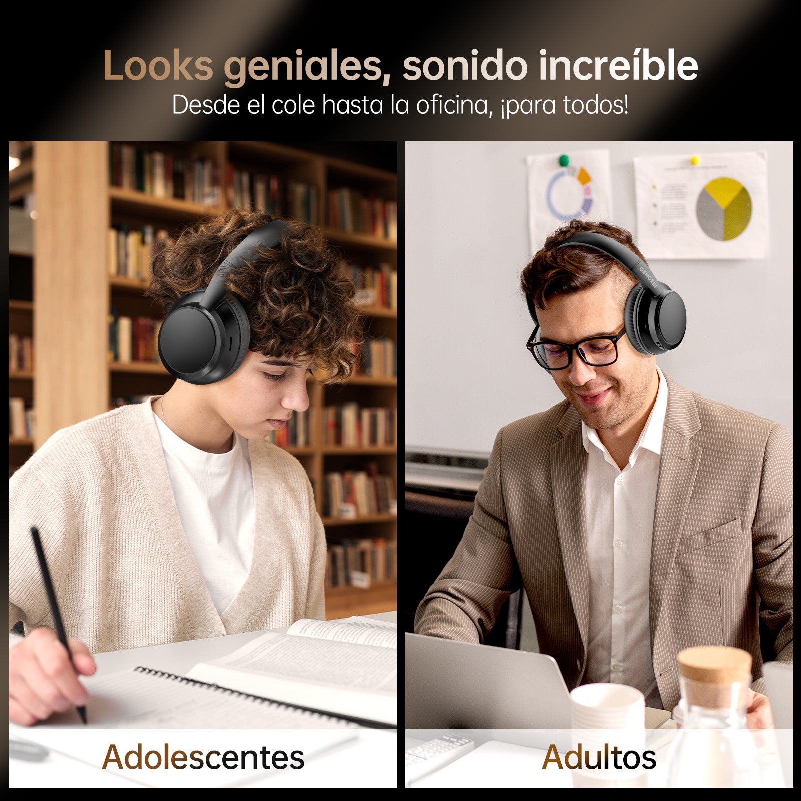 GENGXIN® Audifonos Inalambricos GX-H01 - (Sólo para exhibición)