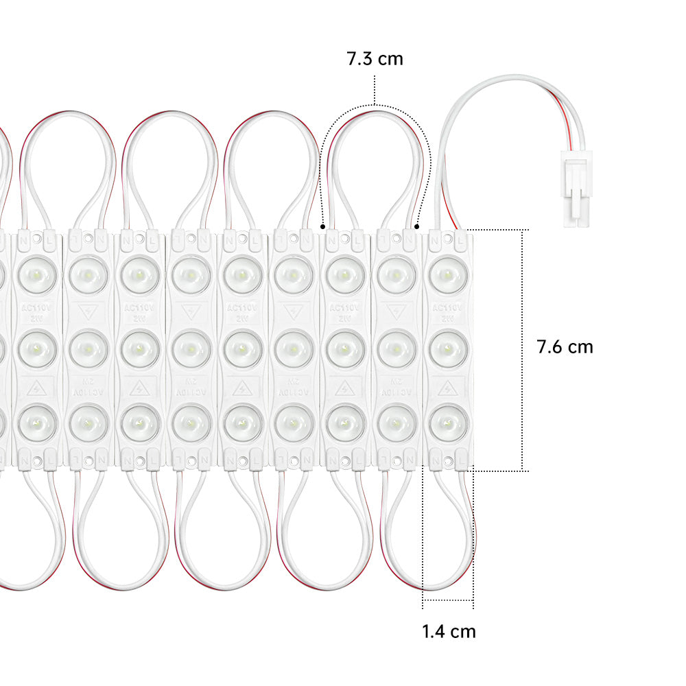 GENGXIN® Módulo LED 110V 2 de 20 pzas, varios colores