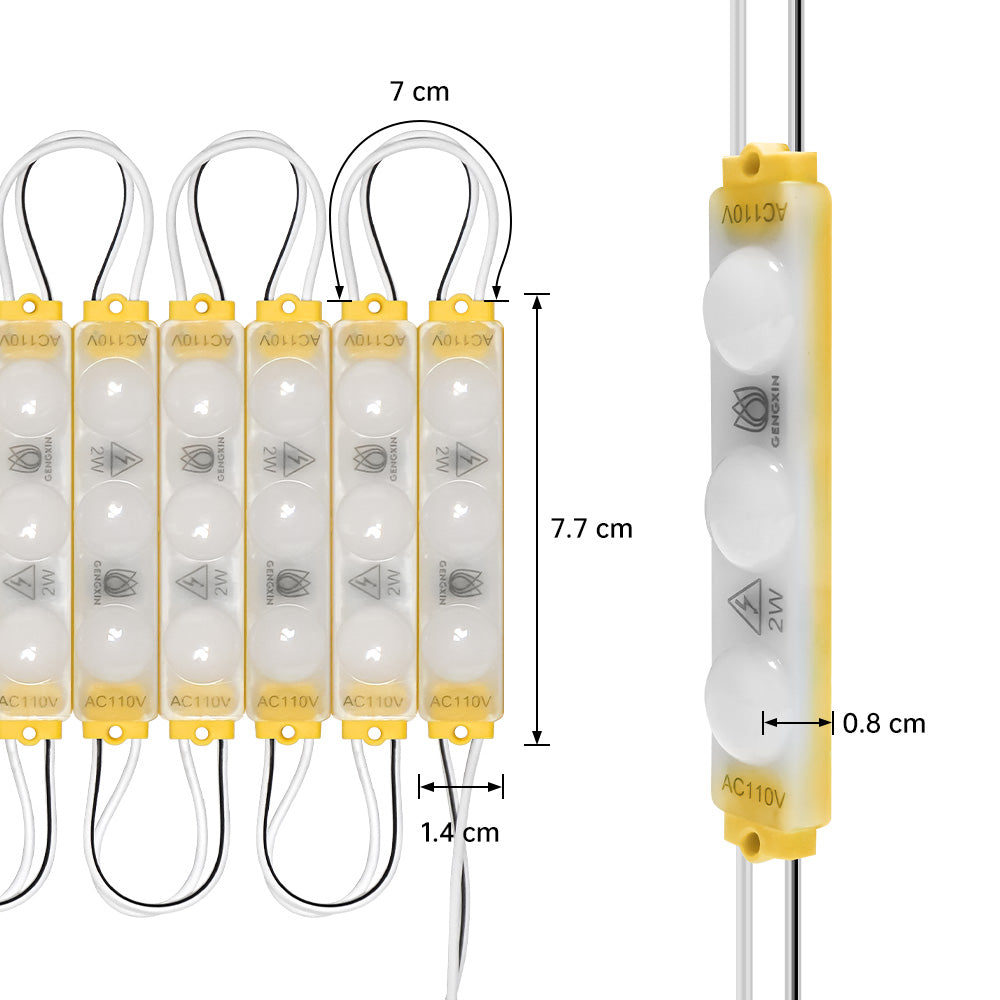 GENGXIN® Módulo LED 110V 7 de 20 pzas, varios colores