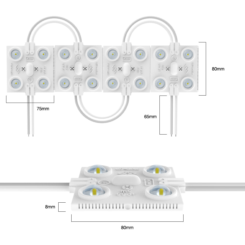 GENGXIN® Módulo LED 110V 4 de 10 pzas, varios colores