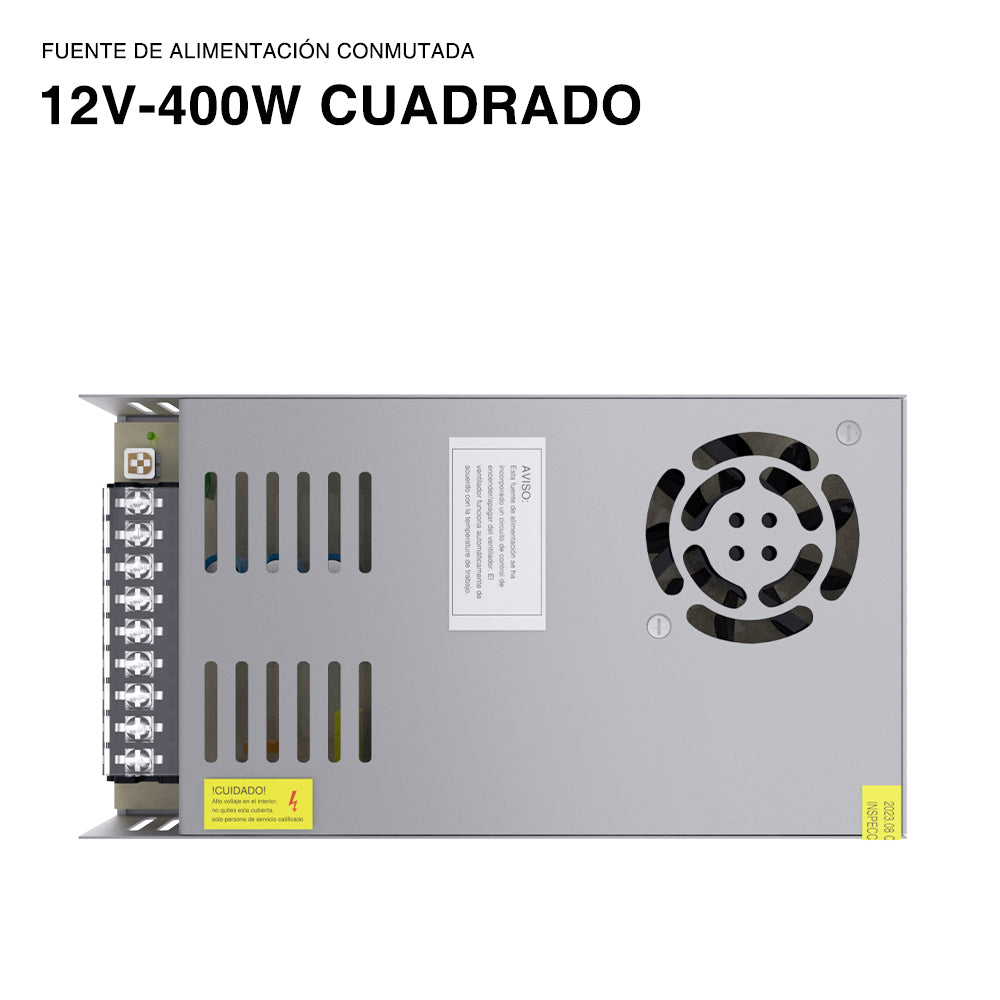GENGXIN® Fuente de alimentación conmutada--12V 400W CUADRADO