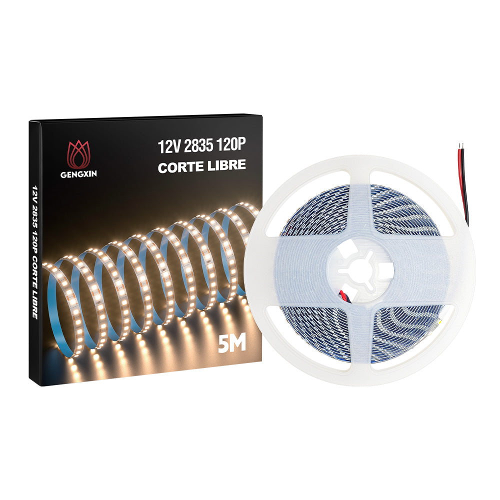 GENGXIN® Tira de LED Corte Libre 12V 2835/120P 5M