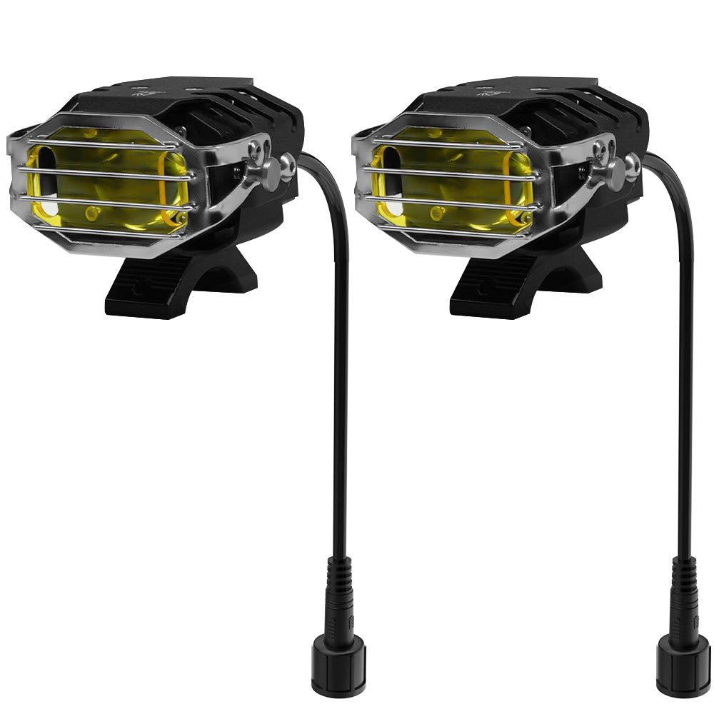 GENGXIN® Lupa Redondo - Moto U112 BLANCA+AMBAR - (Sólo para exhibición)