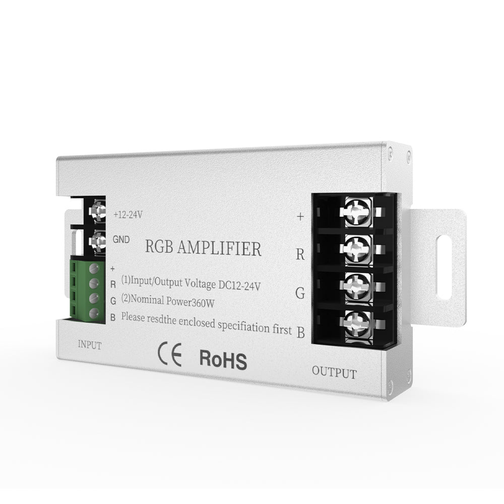 GENGXIN® Amplificador 12-24V RGB 360W - Aluminio