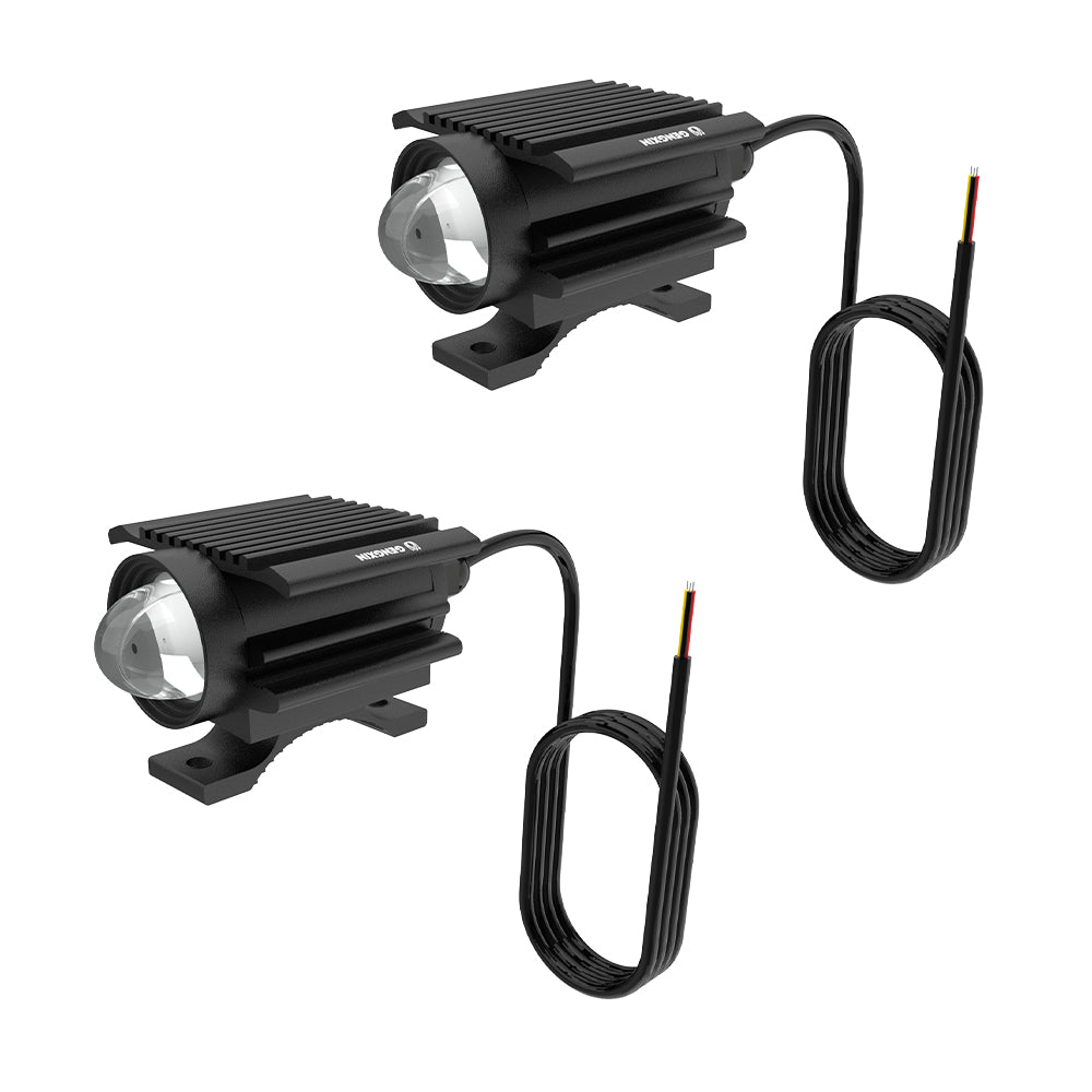 GENGXIN® Lupa Redondo - Moto U113 BLANCA+AMBAR - (Sólo para exhibición)