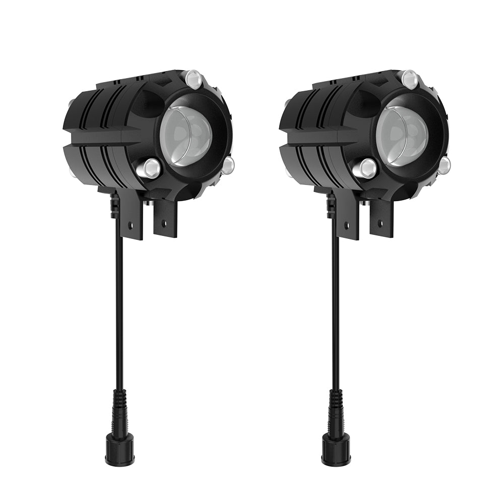 GENGXIN® Lupa Redondo - Moto U106 BLANCA+AMBAR - (Sólo para exhibición)