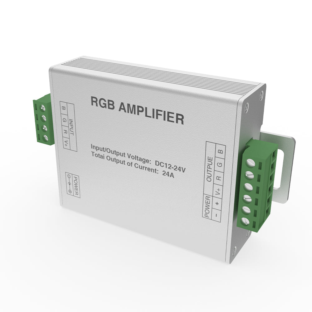 GENGXIN® Amplificador 12-24V 24A RGB- Aluminio
