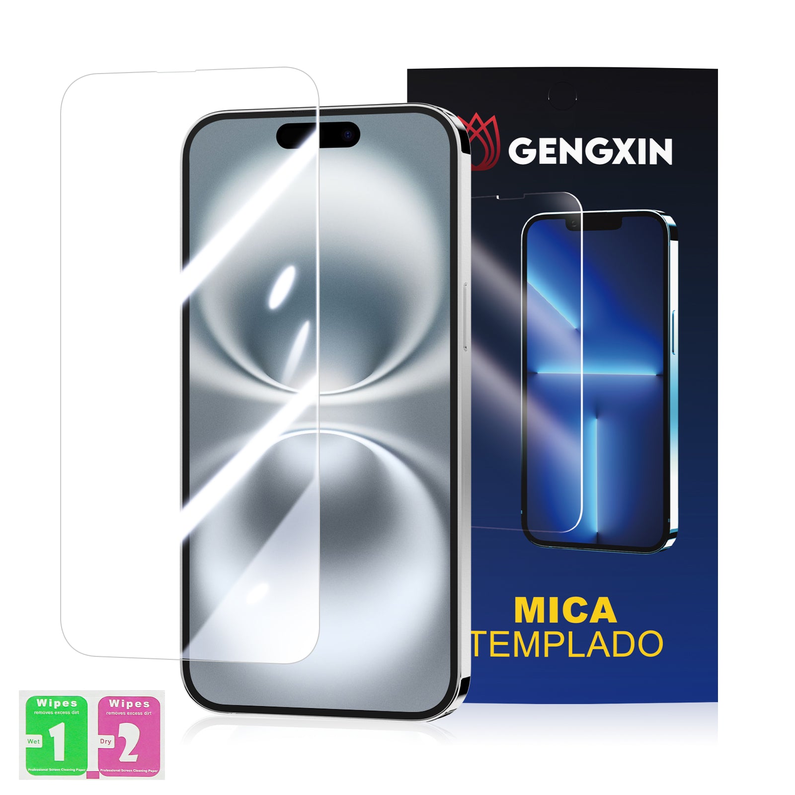 GENGXIN® Mica HD para iPhone(Tenga en cuenta el modelo) -10 piezas