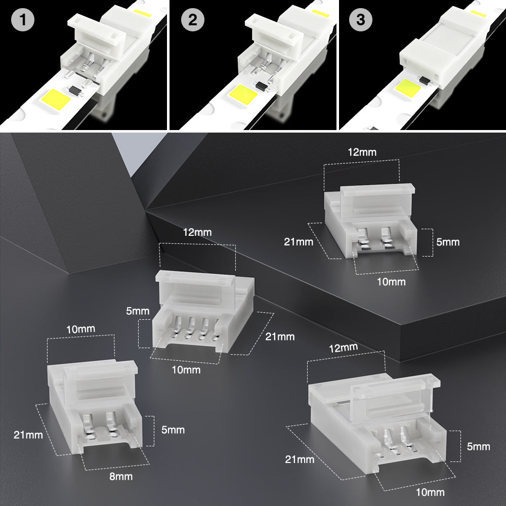 GENGXIN® Conector sin soldadura de Tira de LED-BB-10 piezas