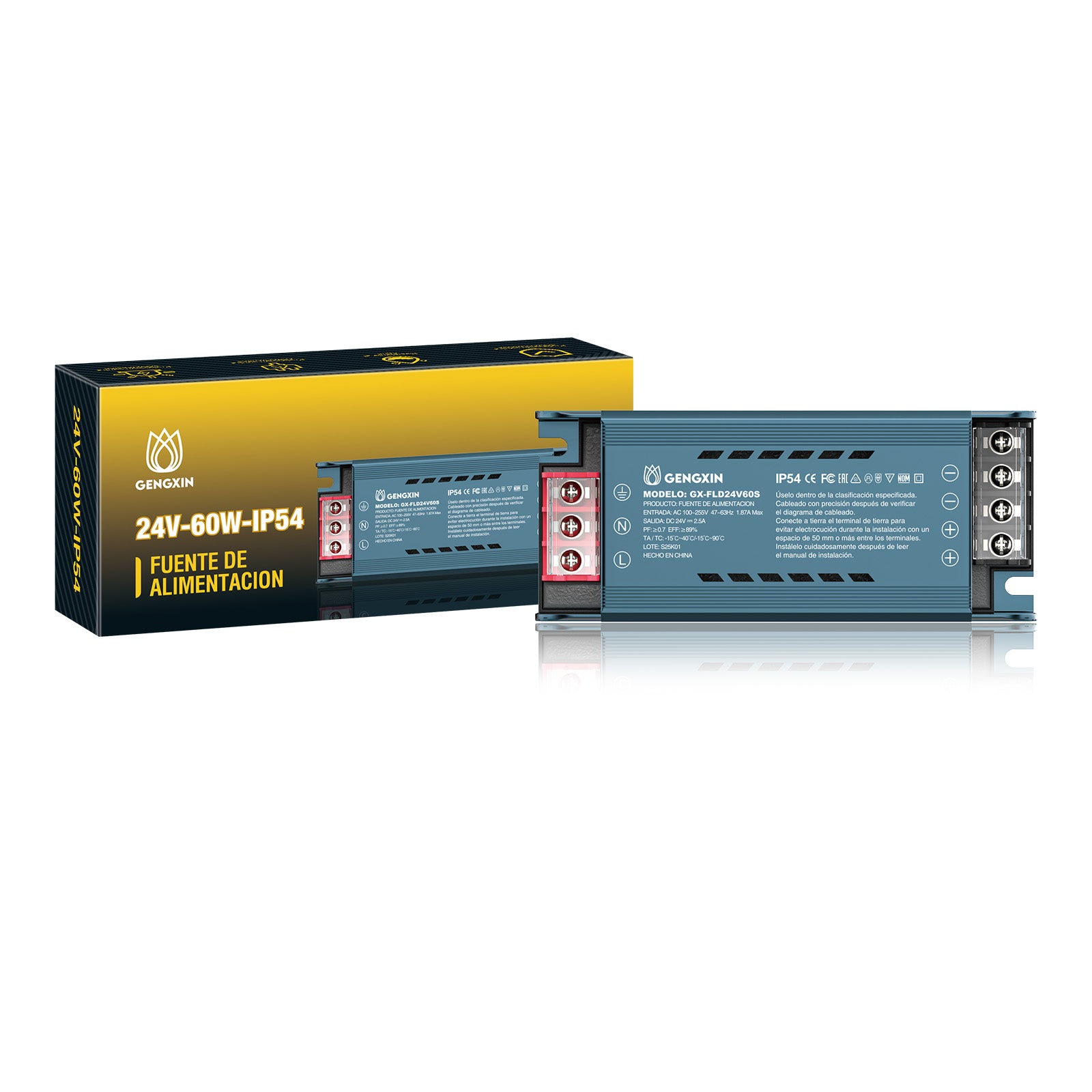GENGXIN® Fuente Interior 24V 60W (Mitad De Silicona)