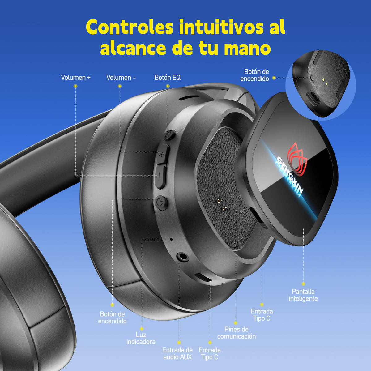 GENGXIN® Audifonos Inalambricos GX-H04 - (Sólo para exhibición)