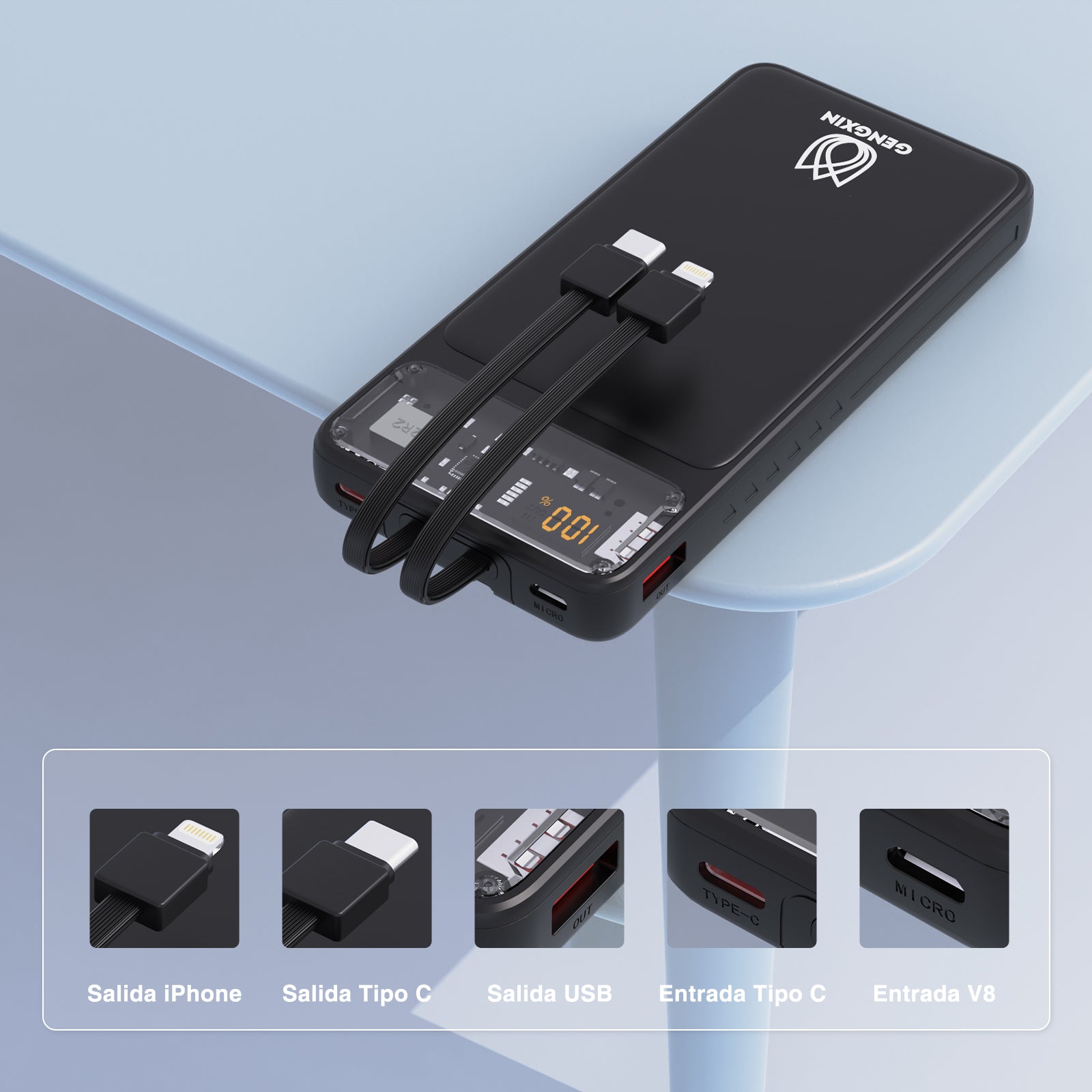 GENGXIN® PowerBank-GX-PD10A/PD20A - (Sólo para exhibición)