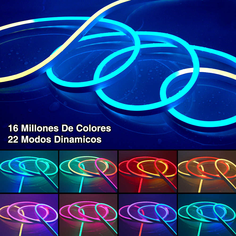 GENGXIN® Tira de LED Flex Neon Rayo 24V 5050/60P 20Mts