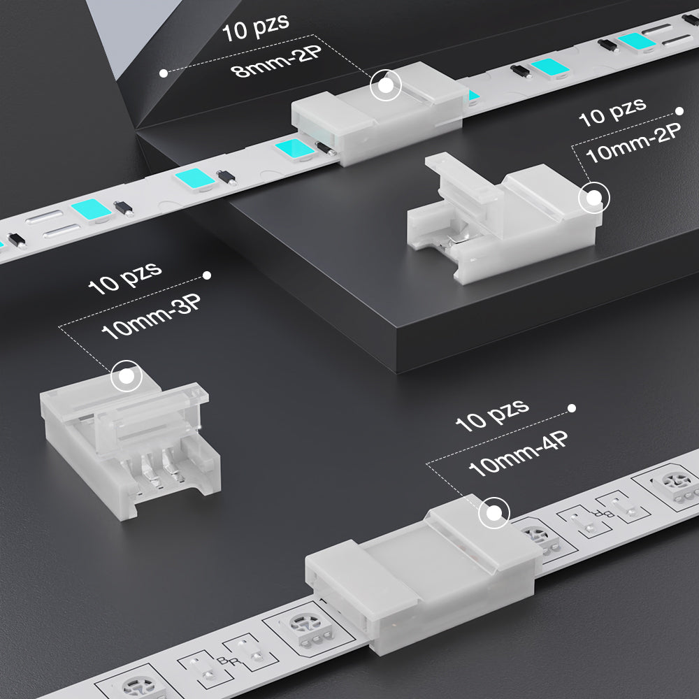 GENGXIN® Conector sin soldadura de Tira de LED-BB-10 piezas