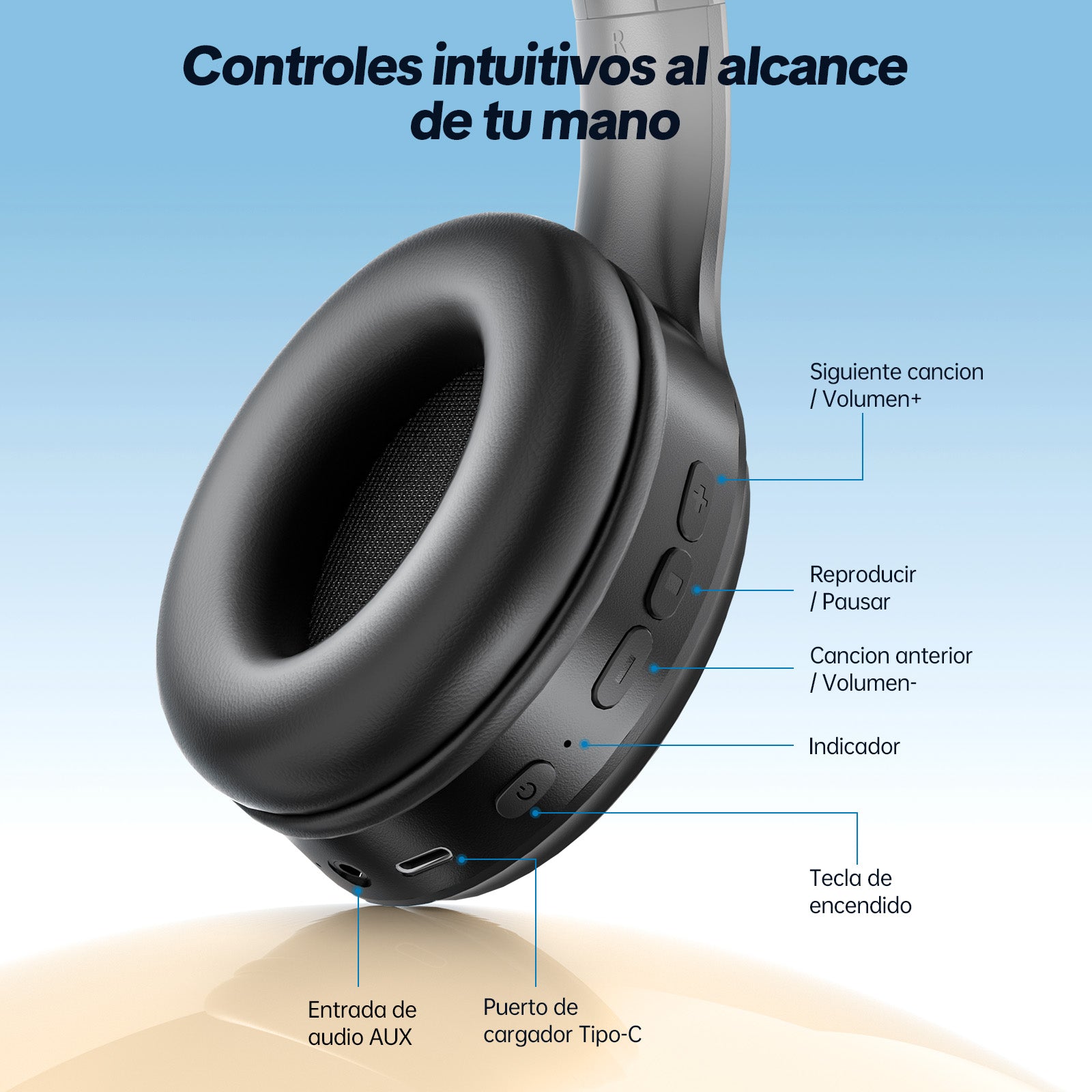 GENGXIN® Audifonos Inalambricos GX-H03 - (Sólo para exhibición)