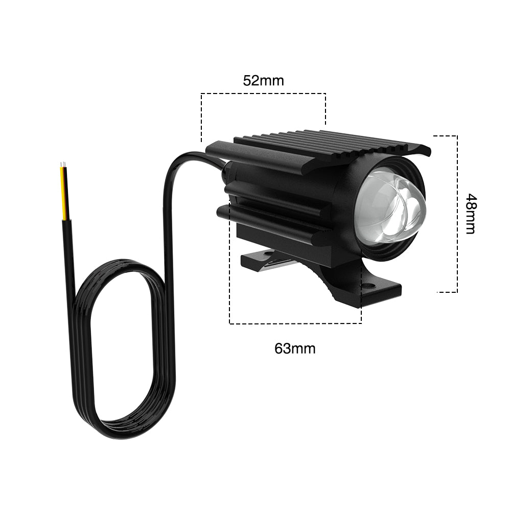 GENGXIN® Lupa Redondo - Moto U113 BLANCA+AMBAR - (Sólo para exhibición)