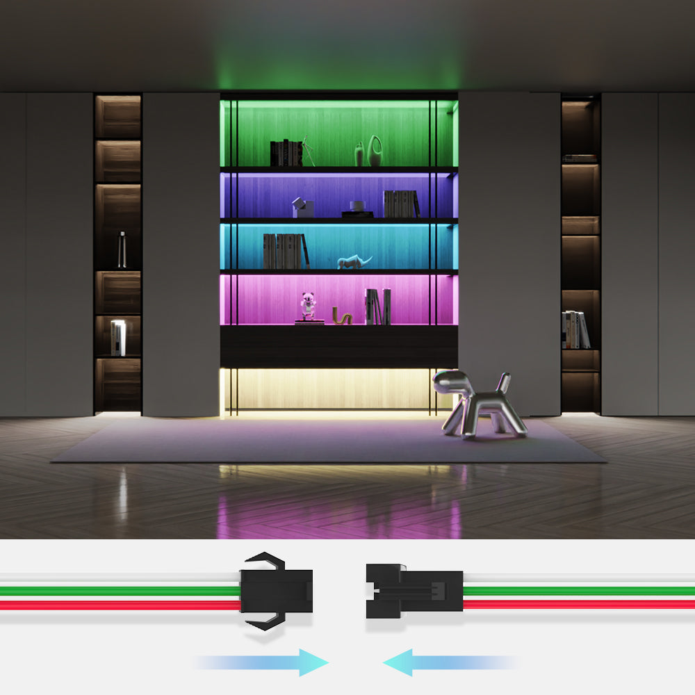 GENGXIN® Conector no impermeable, 3PIN-10piezas