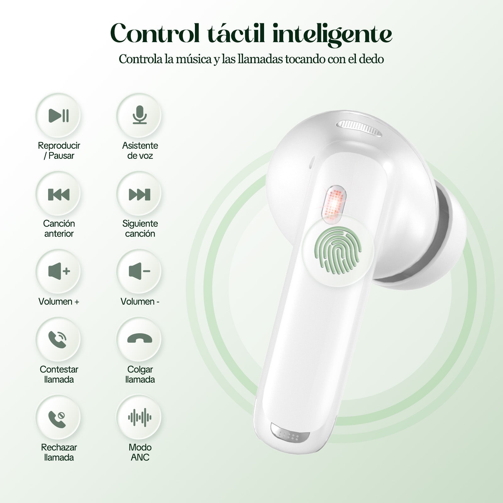 GENGXIN® Auriculares de gancho GX-T12 Cancelacion de ruido- (Sólo para exhibición)