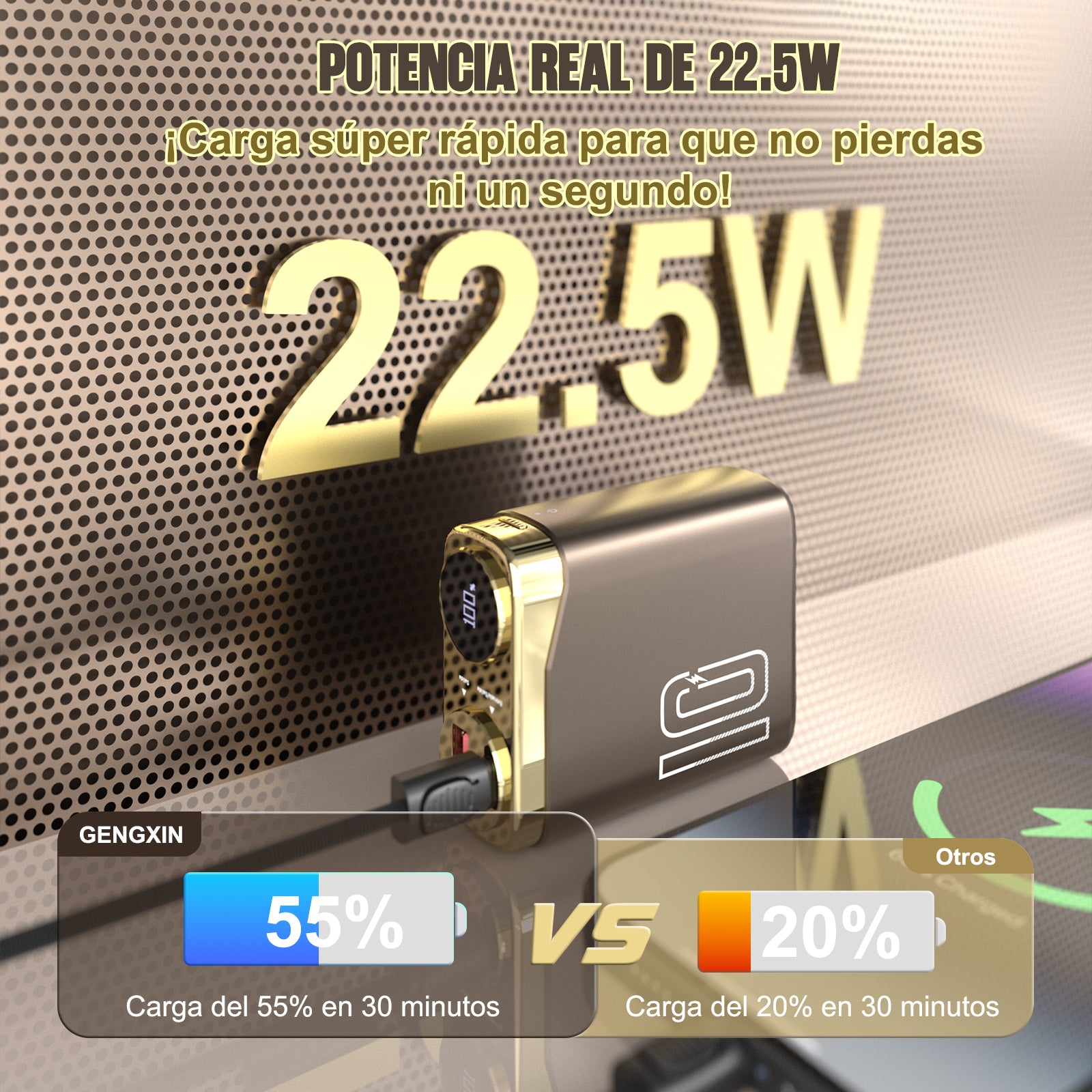 GENGXIN® Powerbank-GX-PD10D - (Sólo para exhibición)