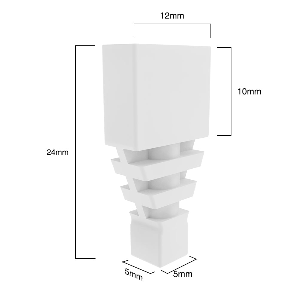 GENGXIN® Tapa Para Tira 6MM*12MM-10 piezas