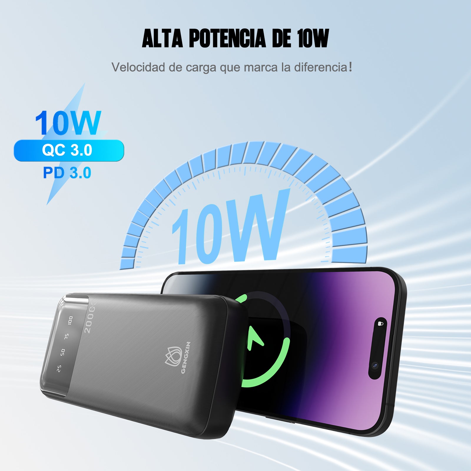 GENGXIN® Powerbank-GX-PB20B - (Sólo para exhibición)