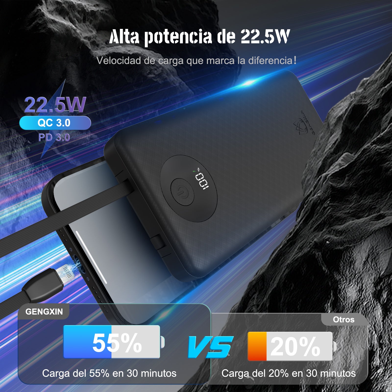 GENGXIN® Powerbank-GX-PD10K - (Sólo para exhibición)