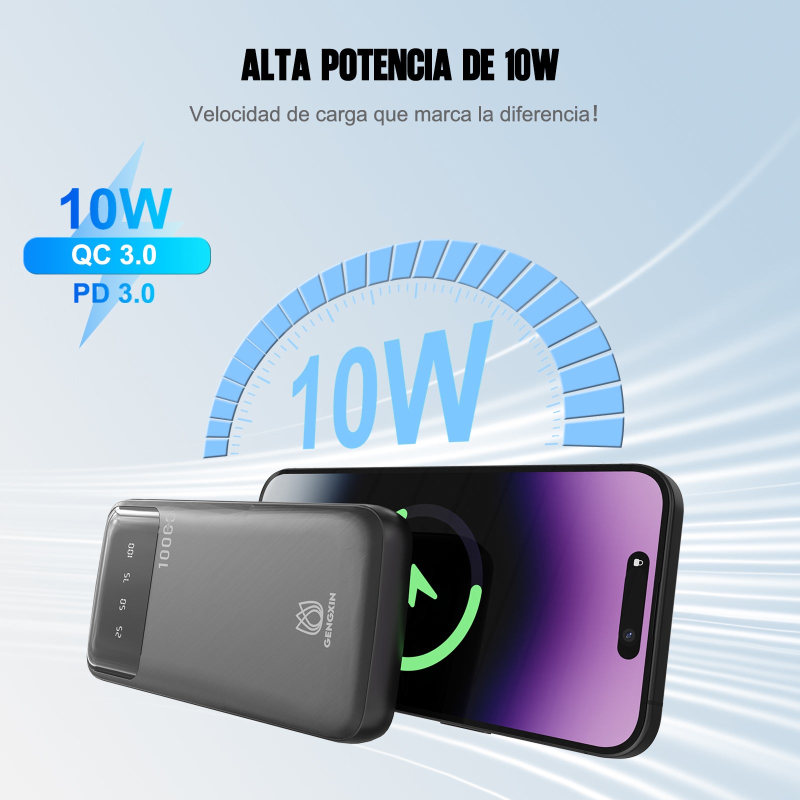GENGXIN® Powerbank-GX-PB10B - (Sólo para exhibición)