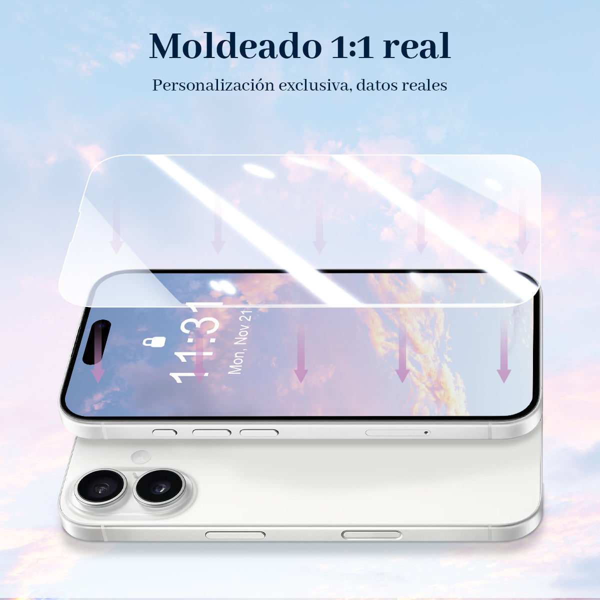 GENGXIN® Mica HD para iPhone(Tenga en cuenta el modelo) -10 piezas