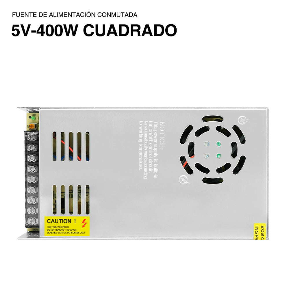 GENGXIN® Fuente de alimentación conmutada--5V 400W CUADRADO