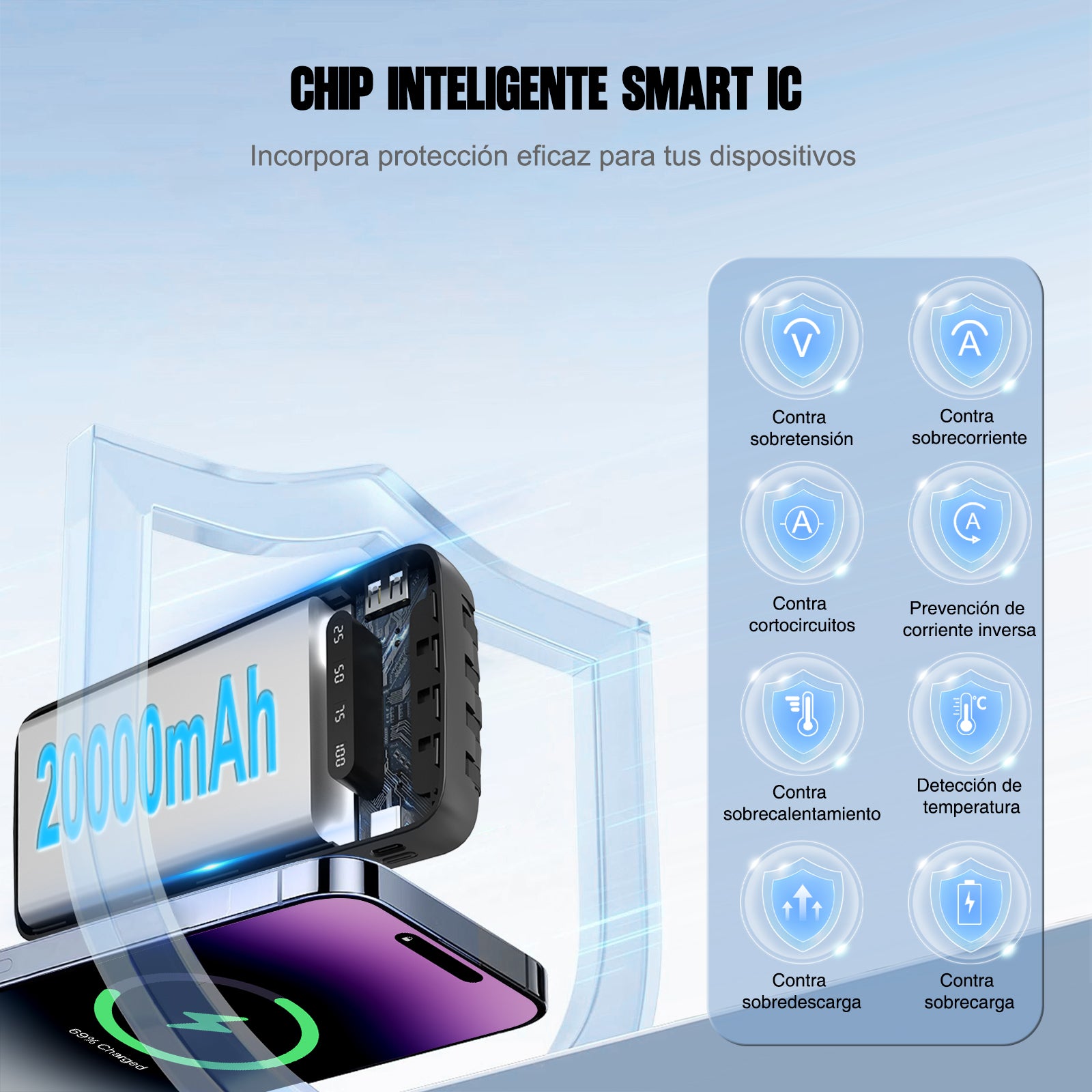 GENGXIN® Powerbank-GX-PB20B - (Sólo para exhibición)