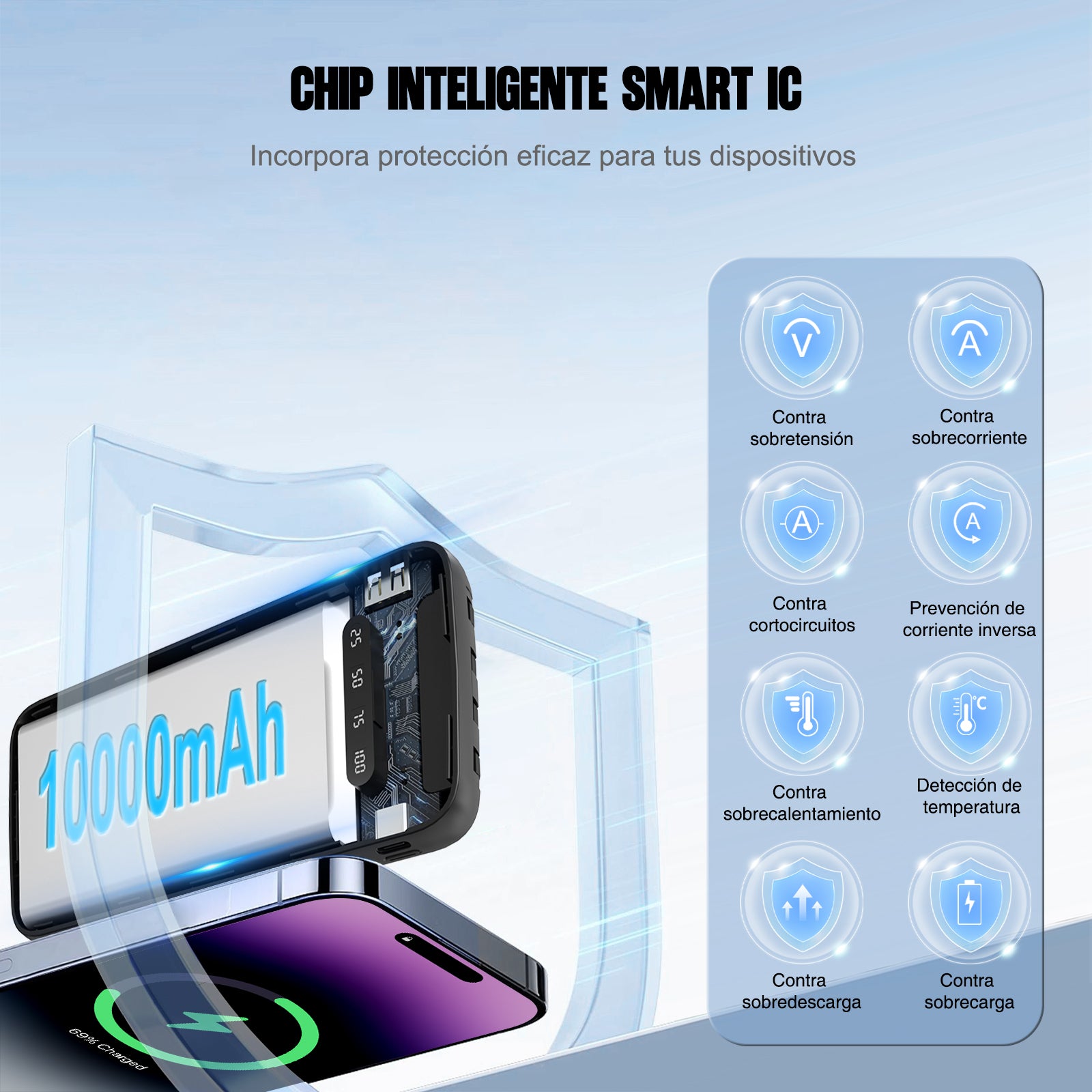 GENGXIN® Powerbank-GX-PB10B - (Sólo para exhibición)