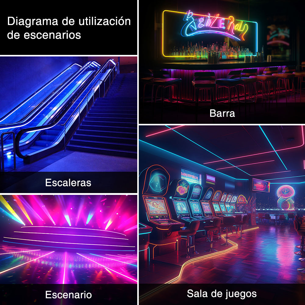 GENGXIN® Conectores Transparentes con línea-10 piezas