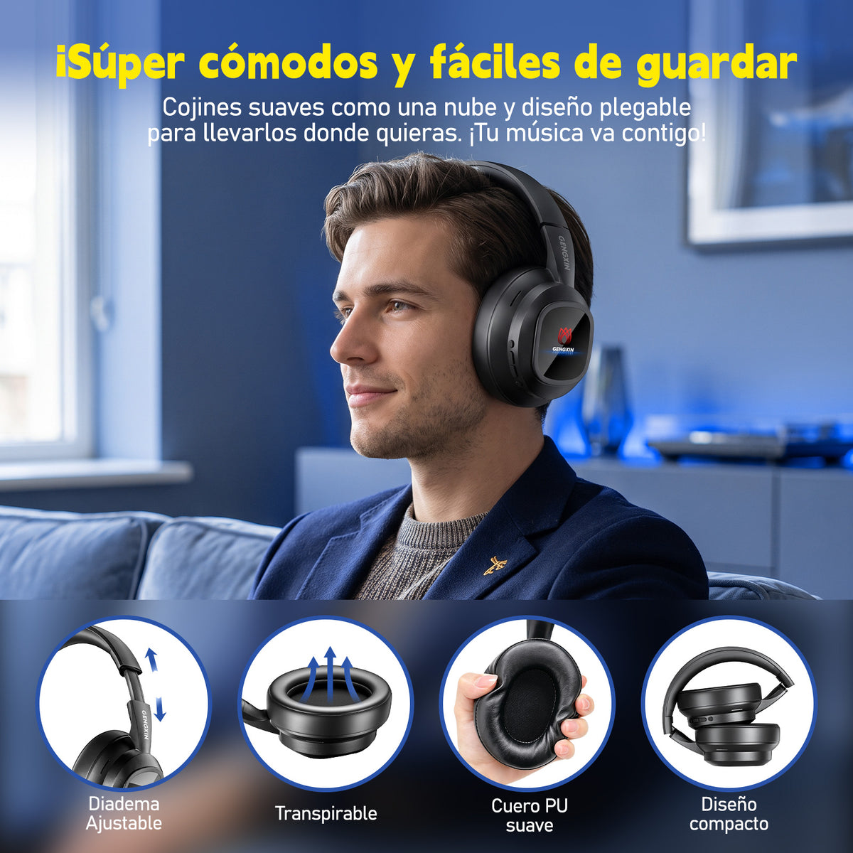 GENGXIN® Audifonos Inalambricos GX-H04 - (Sólo para exhibición)