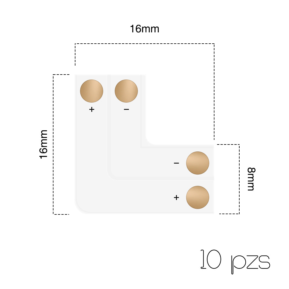 GENGXIN® Conector de tira de luz múltiple-10 piezas