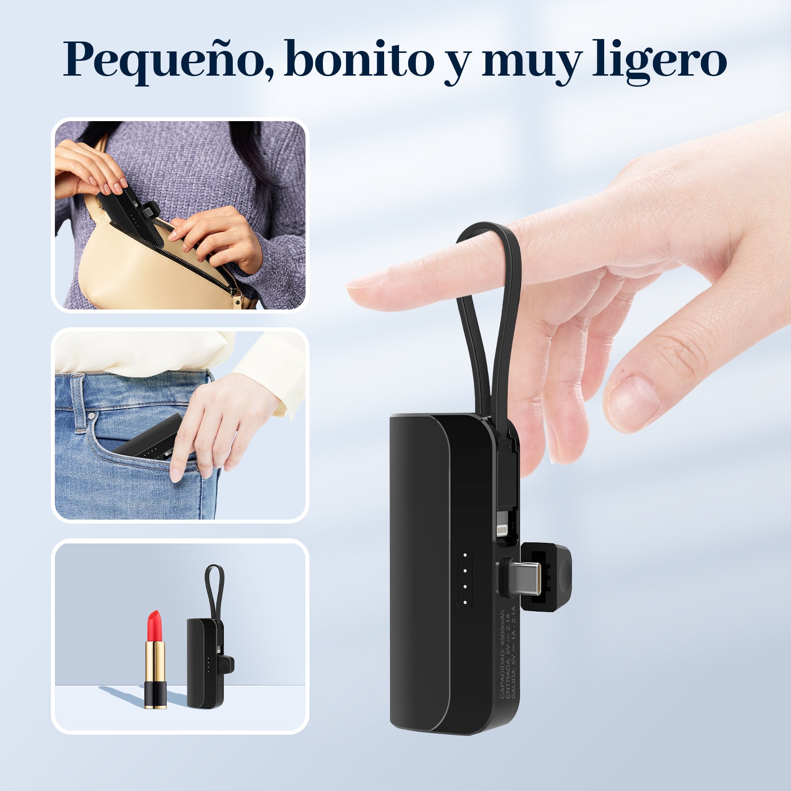 GENGXIN® PowerBank GX-PB50A--4500 mAh - (Sólo para exhibición)