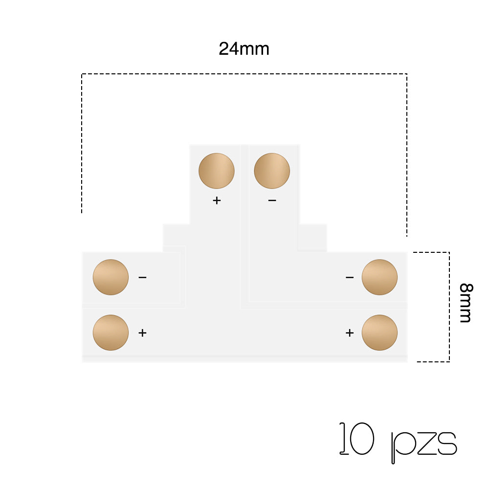 GENGXIN® Conector de tira de luz múltiple-10 piezas