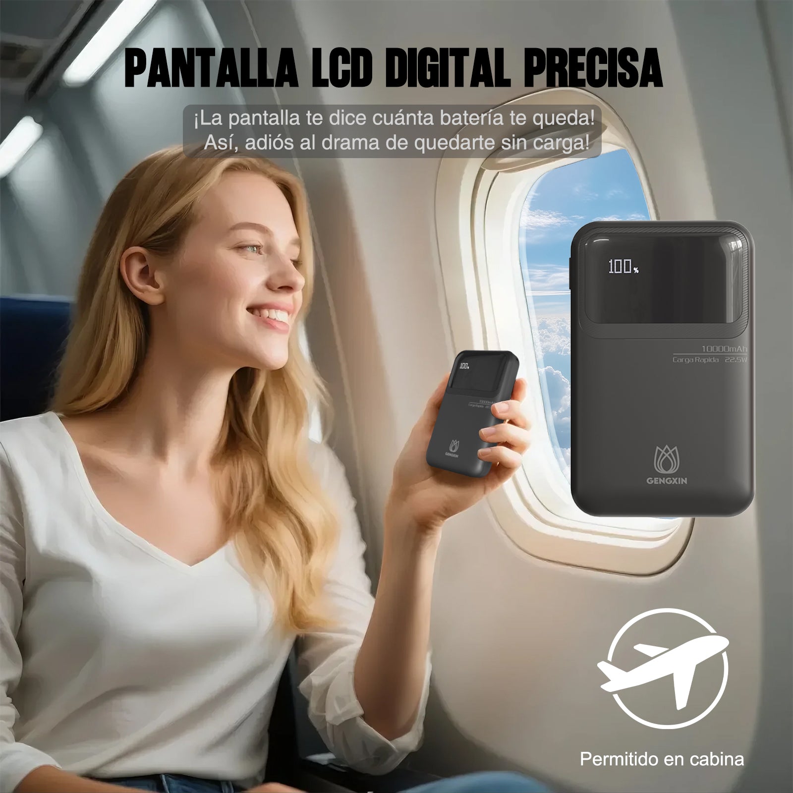 GENGXIN® Powerbank-GX-PD10C - (Sólo para exhibición)
