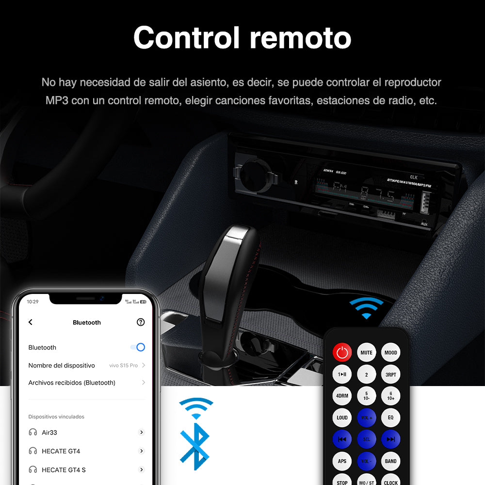 GENGXIN® Auto Estereo Bluetooth MP3--MP3 GX-530 - (Sólo para exhibición)