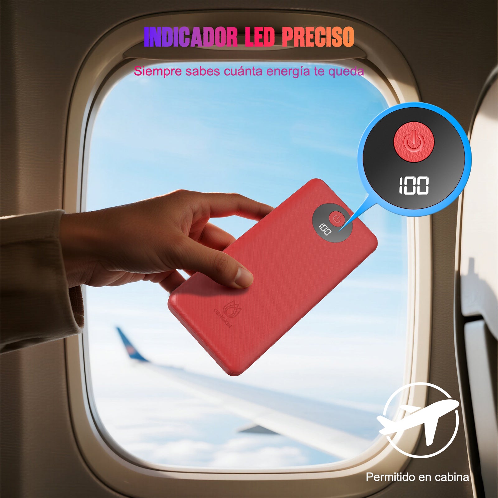 GENGXIN® Powerbank-GX-PB10C - (Sólo para exhibición)