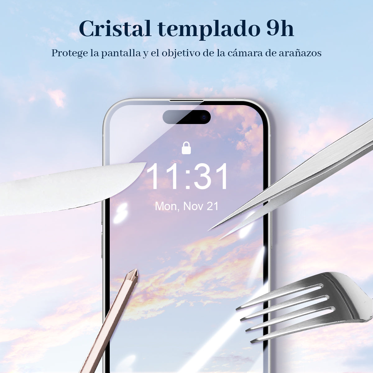 GENGXIN® Mica HD para iPhone(Tenga en cuenta el modelo) -10 piezas